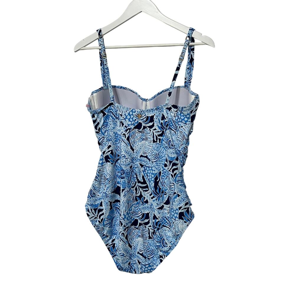 Lilly Pulitzer Blue Floral One-Piece Swimsuit - Picture 2 of 13